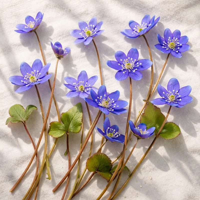 Blå anemone - klassisk - billede 4