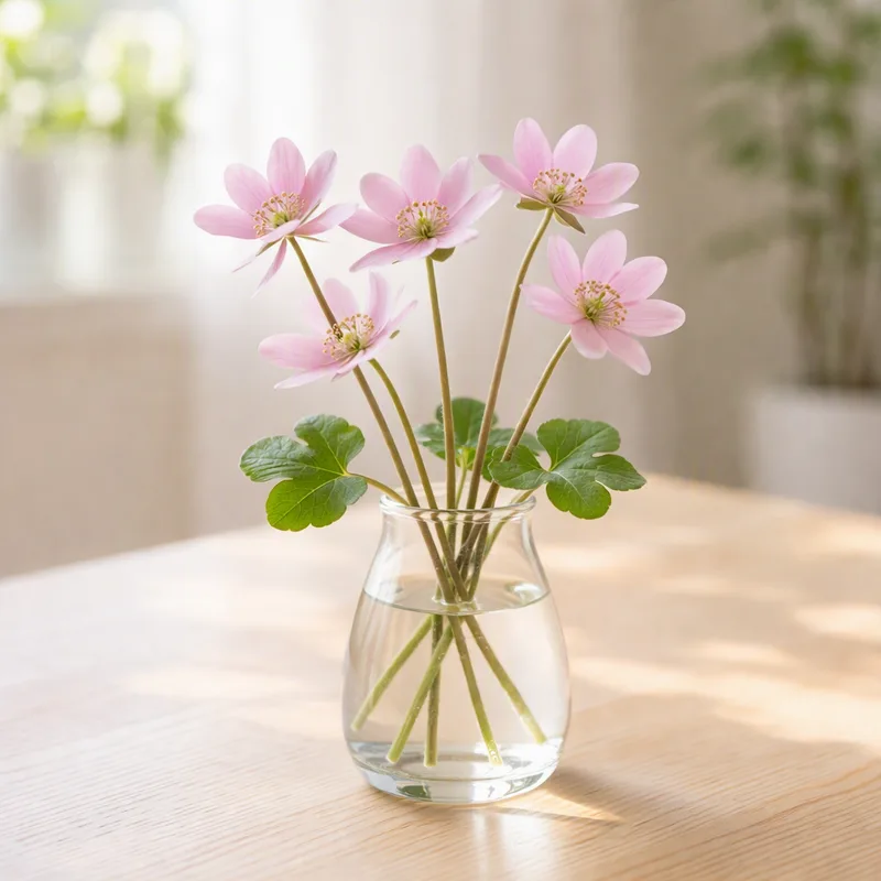 Blå anemone - rosa - billede 2