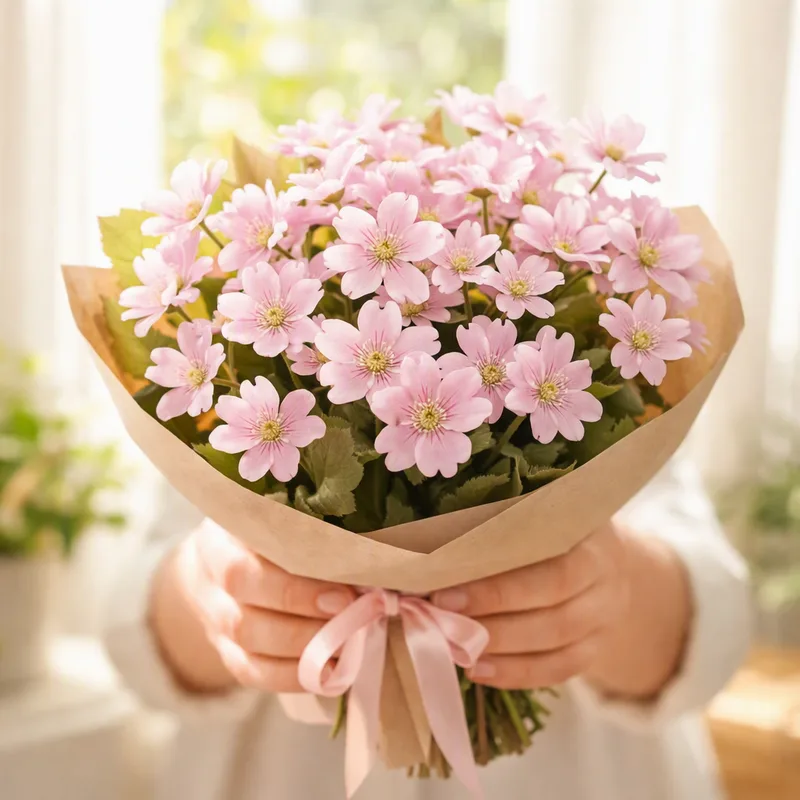 Blå anemone - rosa - billede 3