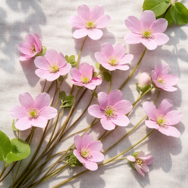 Blå anemone - rosa - billede 4