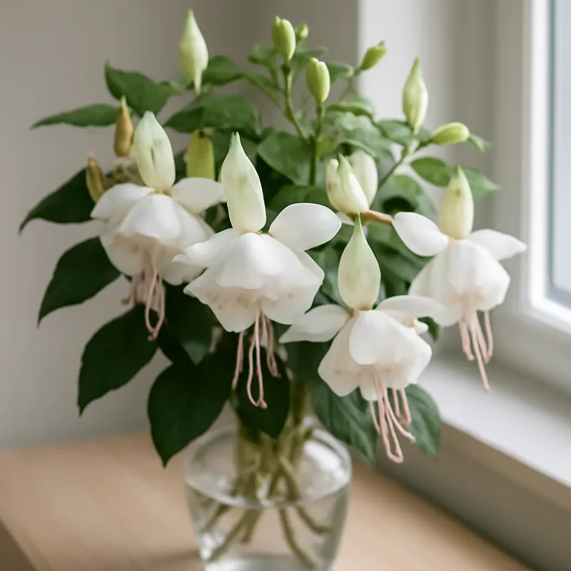Fuchsia – hvid – billede 3