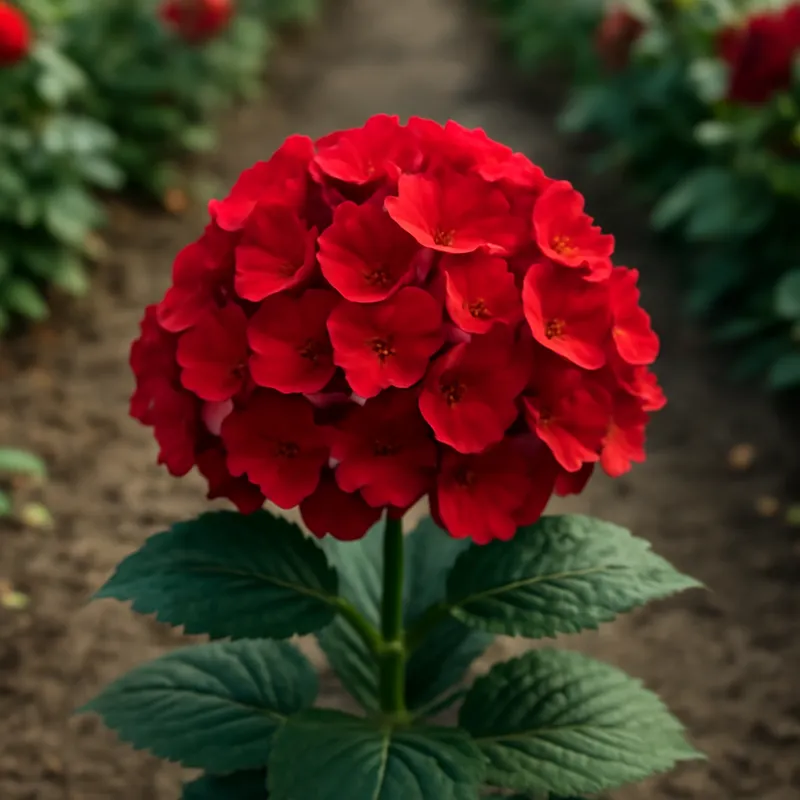 Hortensia – rød – billede 4