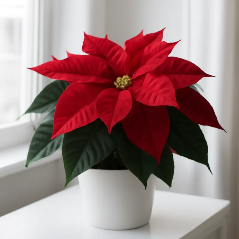 Julstjärna – rød – billede 3