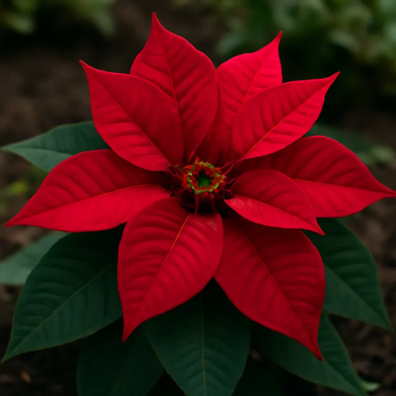 Julstjärna – rød – billede 4