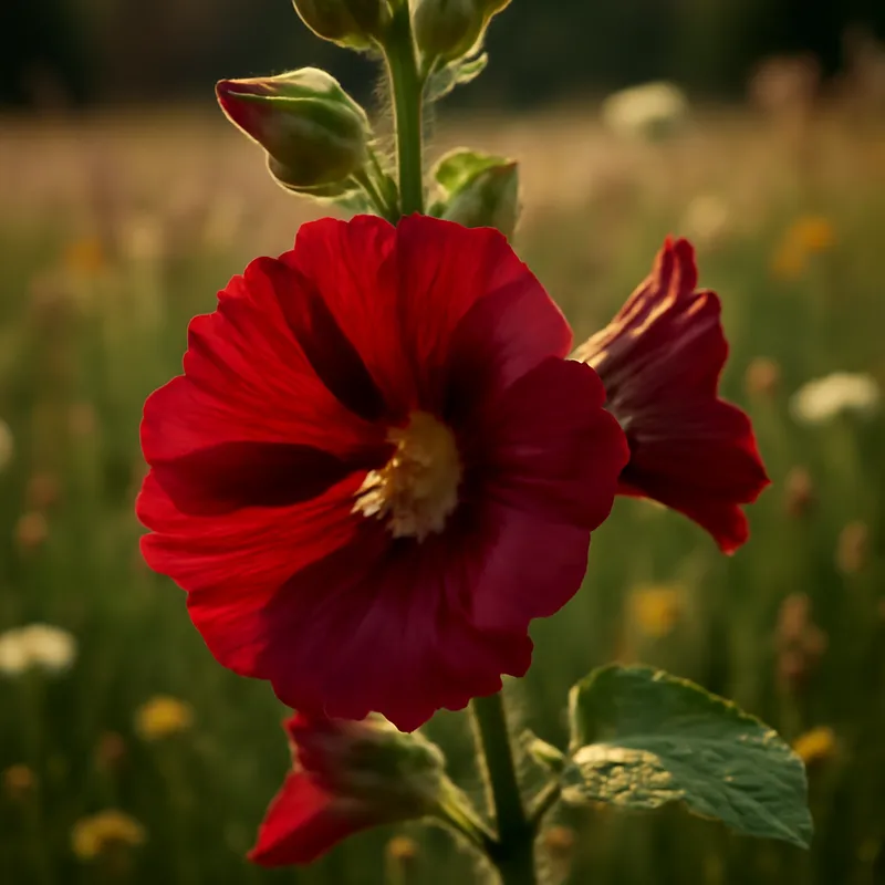 Stockros – rød – billede 4