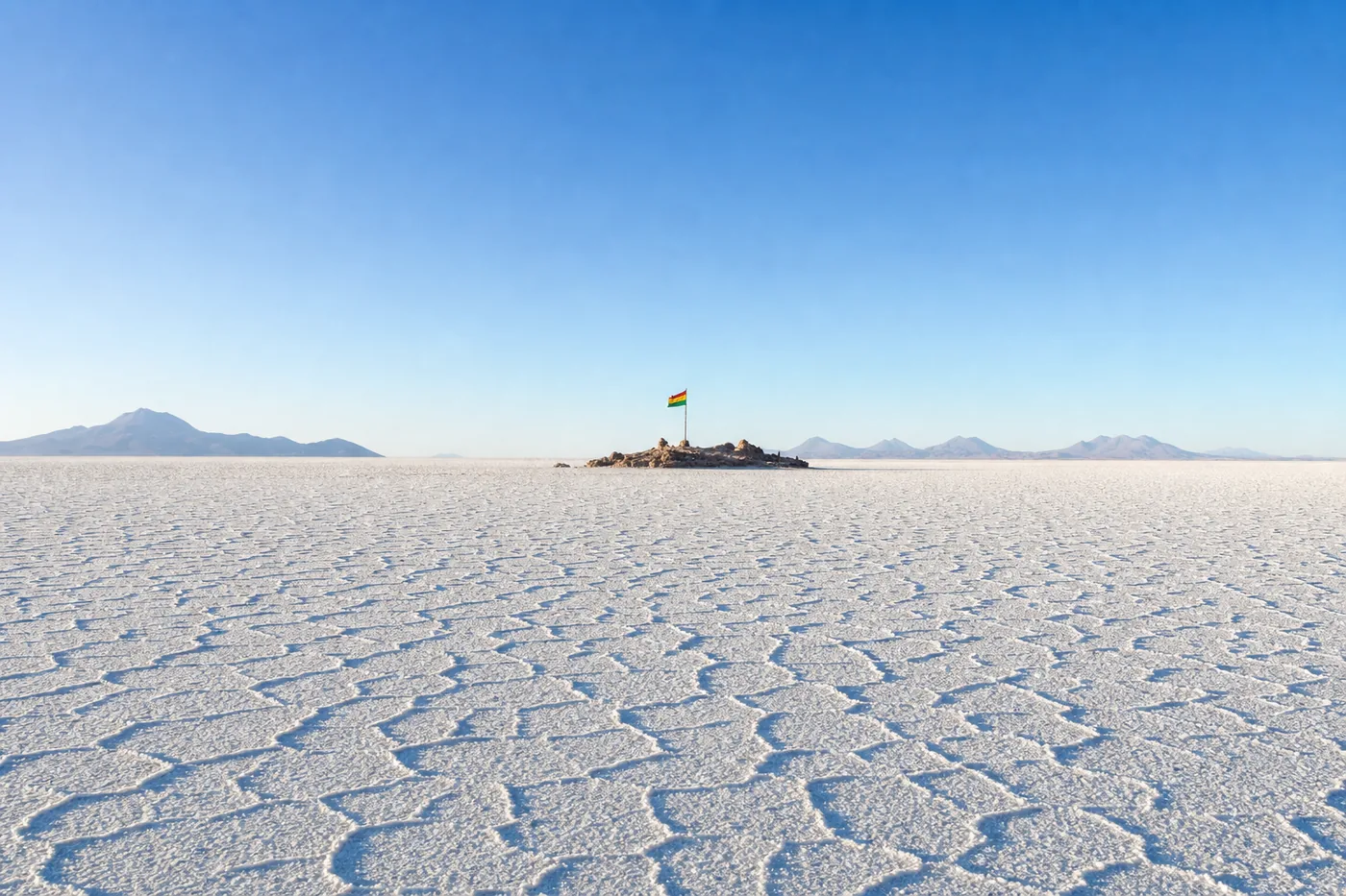 Bolivia – kendt vartegn med landets flag