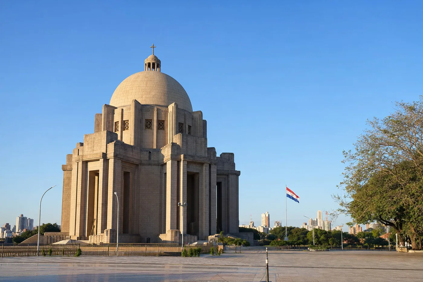 Paraguay – kendt vartegn med landets flag