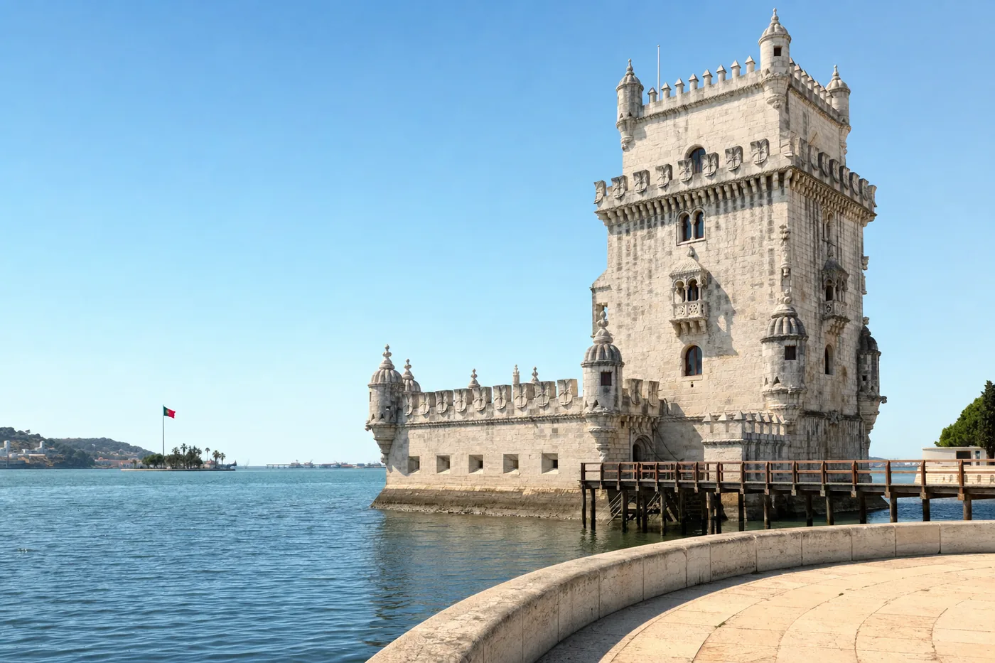 Portugal – kendt vartegn med landets flag
