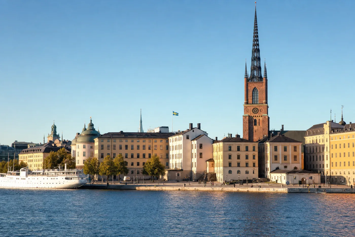 Sverige – kendt vartegn med landets flag