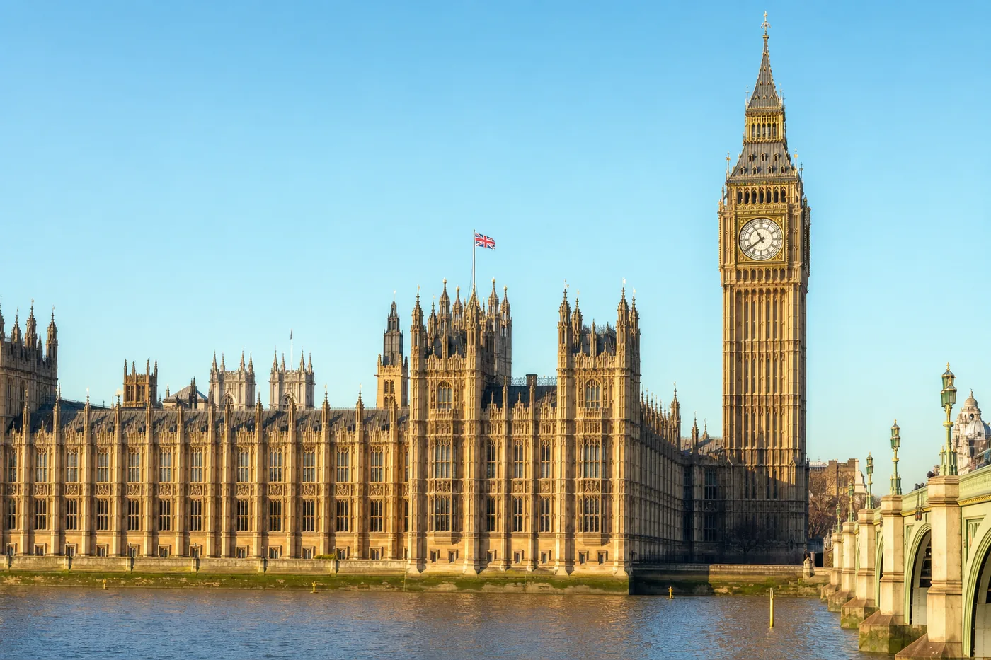 Storbritannien – kendt vartegn med landets flag