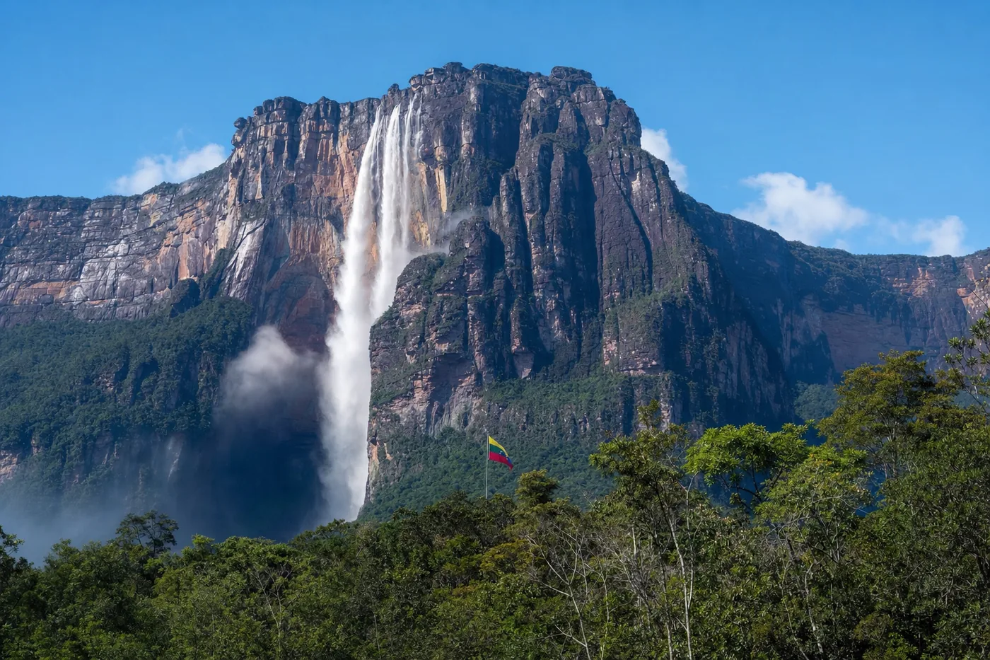 Venezuela – kendt vartegn med landets flag