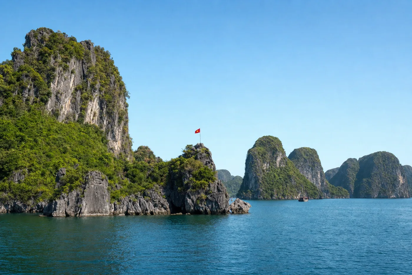 Vietnam – kendt vartegn med landets flag