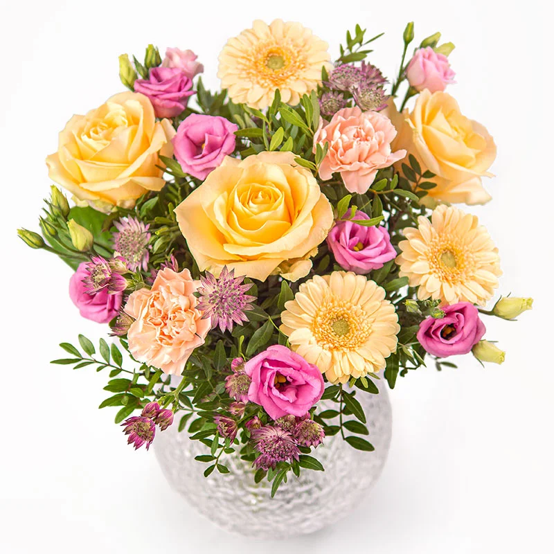 Påskebuket med forårsblomster